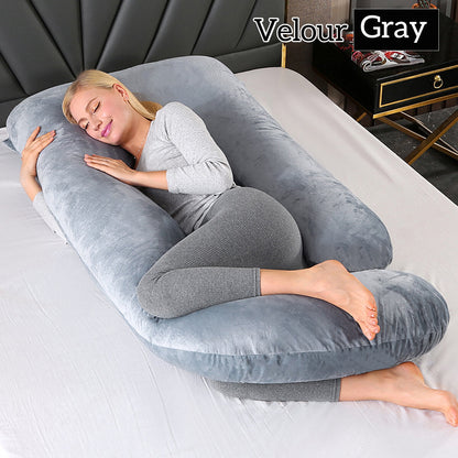 Mom j Shape Pillow Breathable Double Zipper Design Washable
