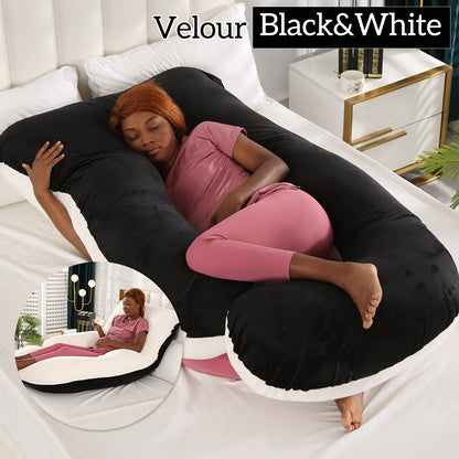 Mom j Shape Pillow Breathable Double Zipper Design Washable