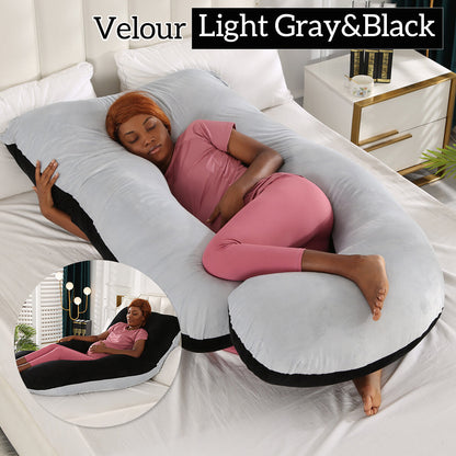 Mom j Shape Pillow Breathable Double Zipper Design Washable