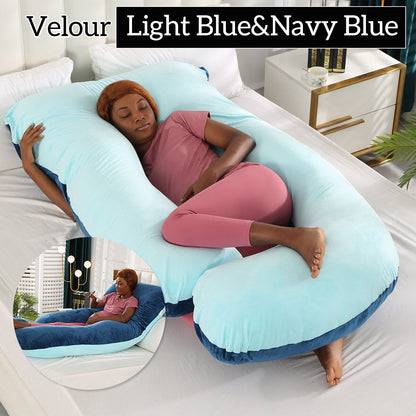 Mom j Shape Pillow Breathable Double Zipper Design Washable