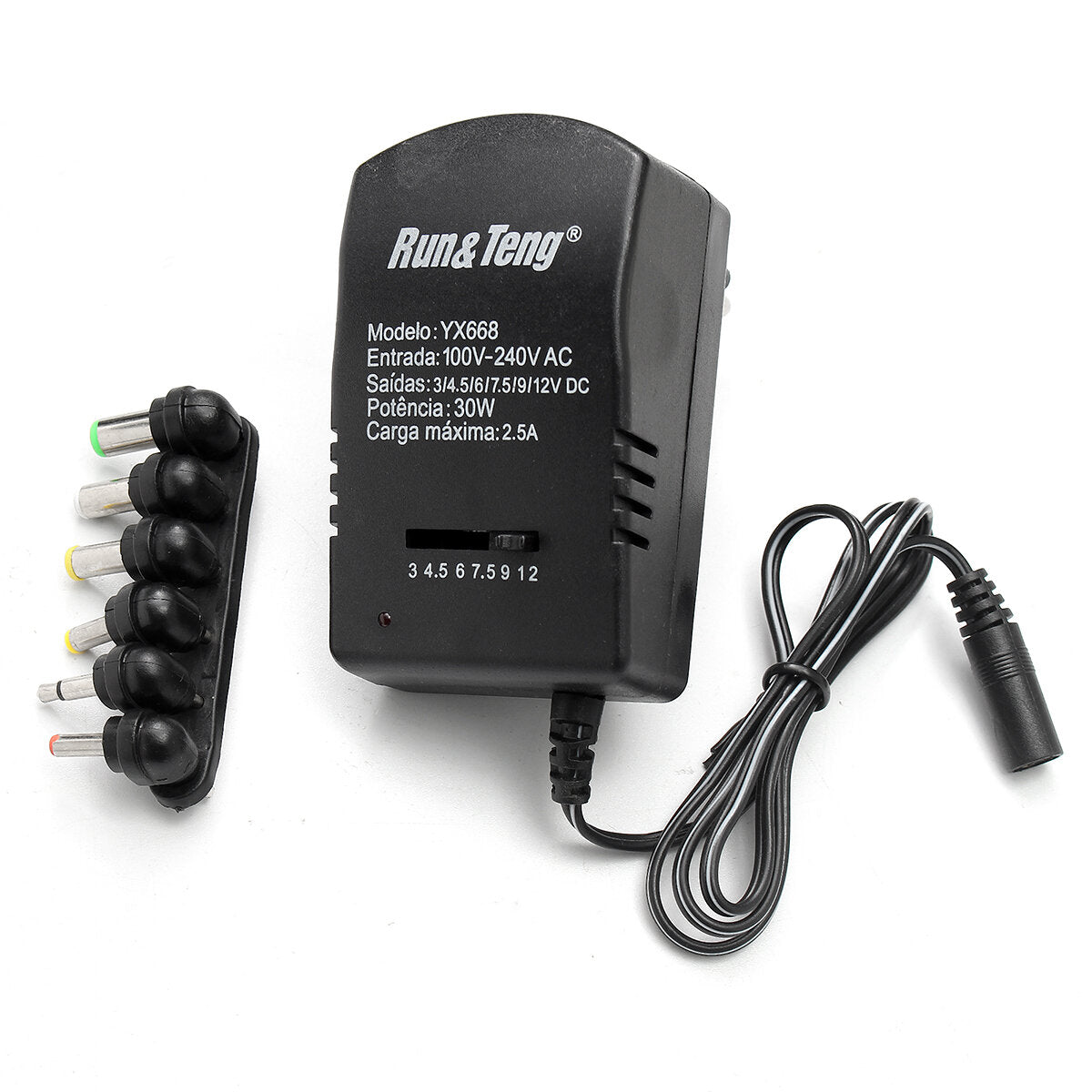 Multi Voltage Power Adapter 2500ma 3v 4.5v 6v 9v 12v Dc
