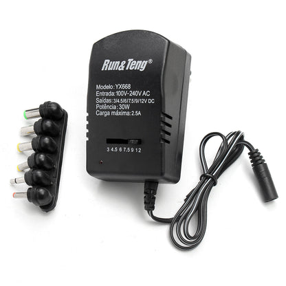 Multi Voltage Power Adapter 2500ma 3v 4.5v 6v 9v 12v Dc