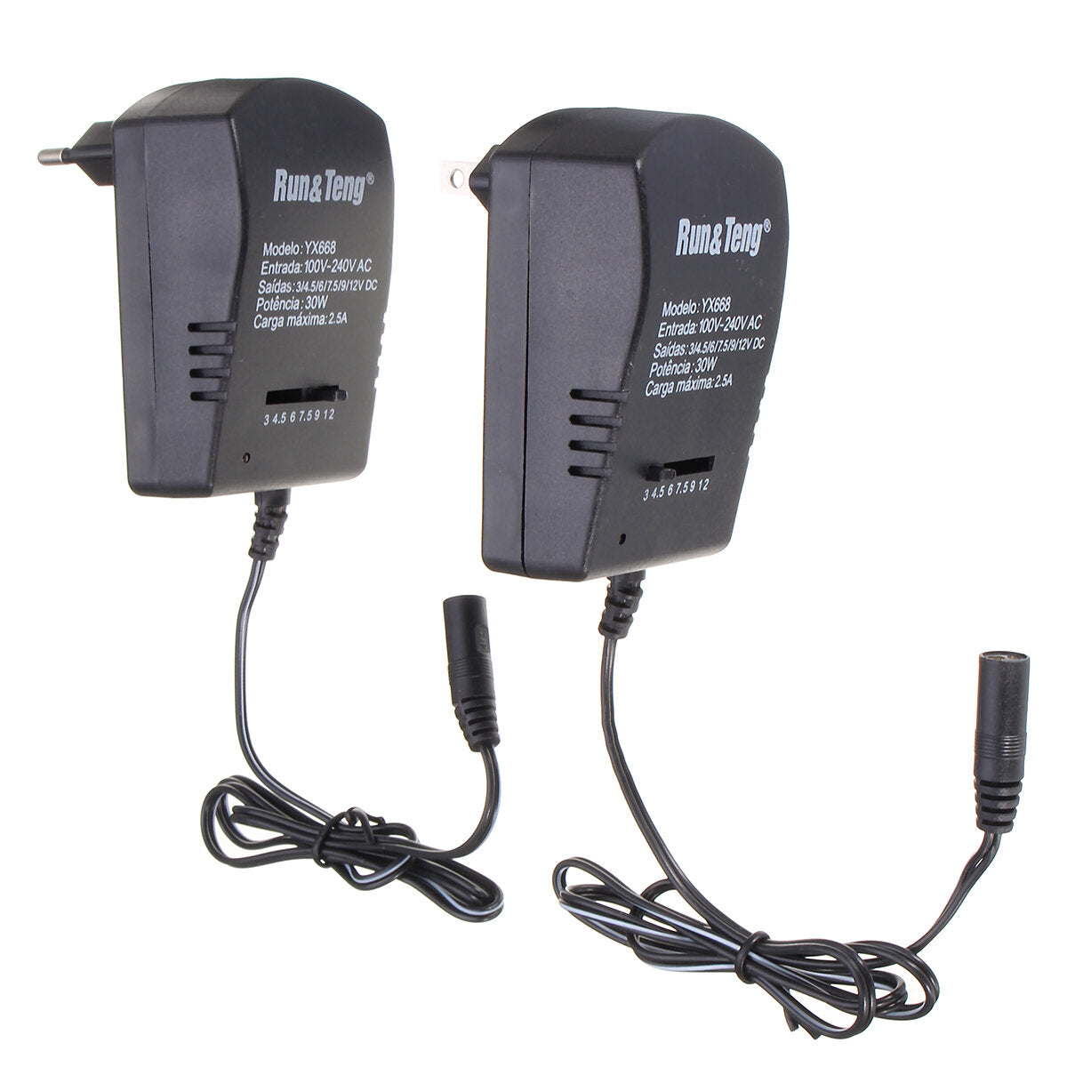 Multi Voltage Power Adapter 2500ma 3v 4.5v 6v 9v 12v Dc