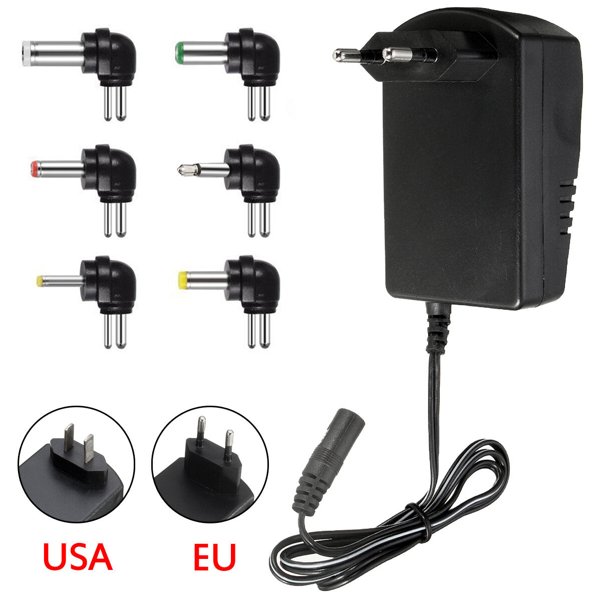 Multi Voltage Power Adapter 2500ma 3v 4.5v 6v 9v 12v Dc
