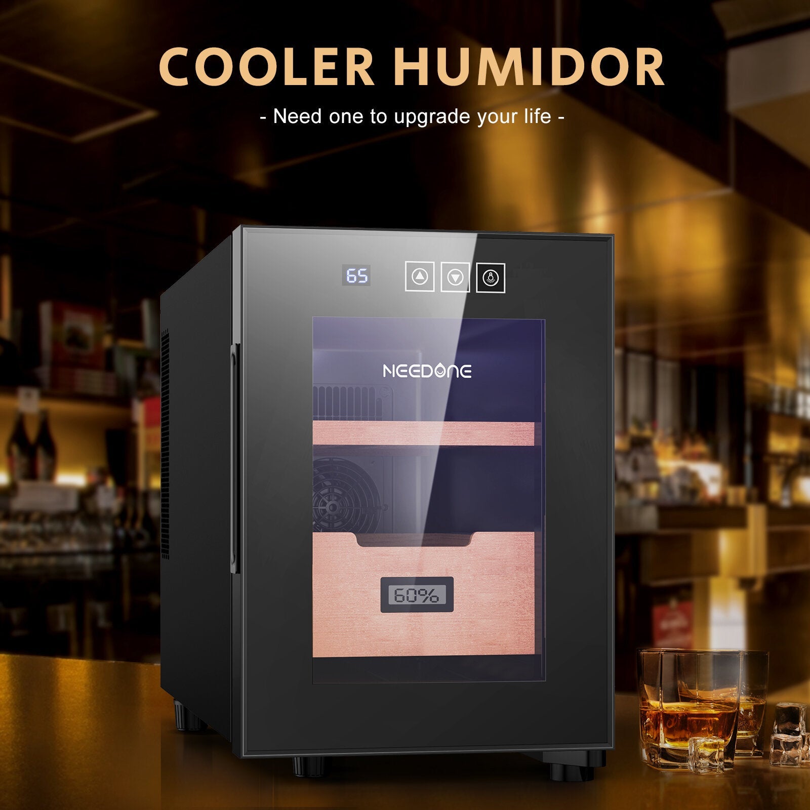 Needone 16l Cooler Humidor Electronic With Spanish Cedar