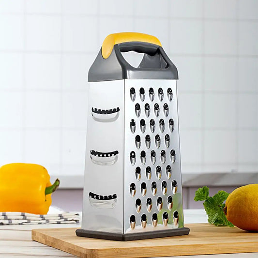 Non-slip Handle Grater - 4-sided Multifunctional Vegetable