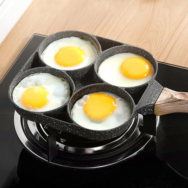 Non-stick Omelet Pan - 4-hole Frying Pot For Eggs