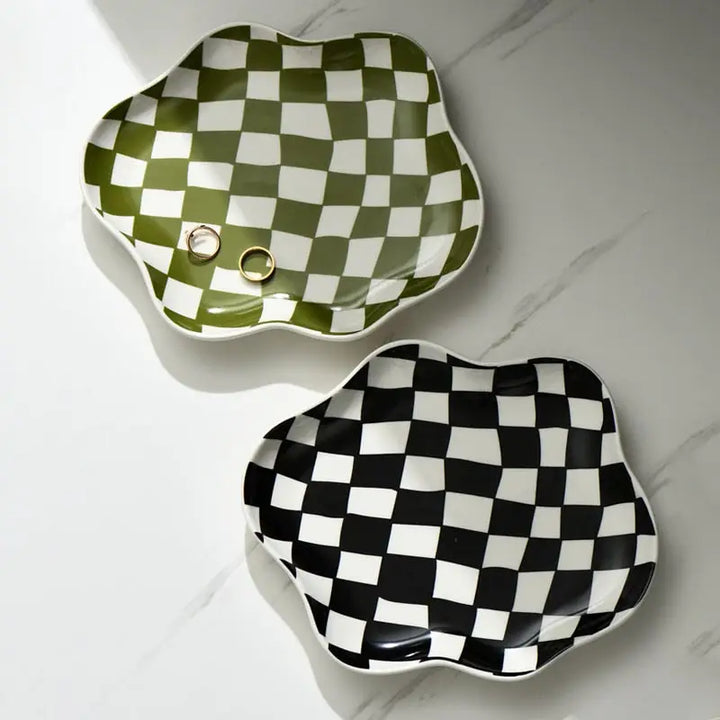 Nordic Checker Plate - Jewelry Dessert Home Decor
