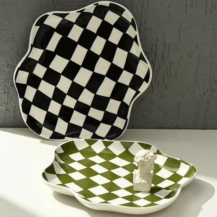 Nordic Checker Plate - Jewelry Dessert Home Decor