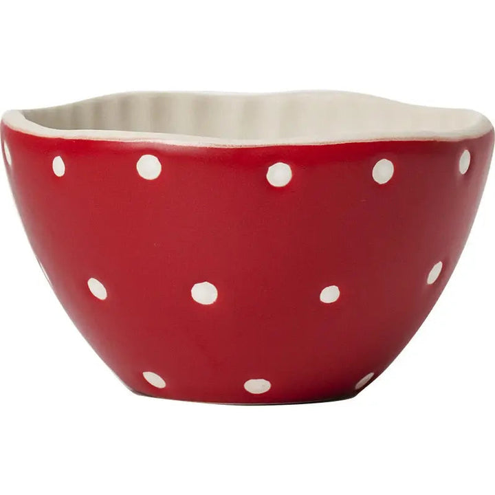 Nordic Style Ceramic Red Mushroom Tableware Set
