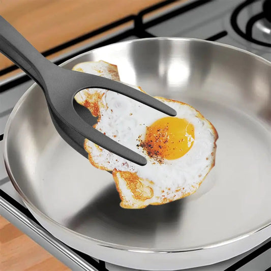 Nylon Grip Flip Tongs - Egg Spatula Steak Turners