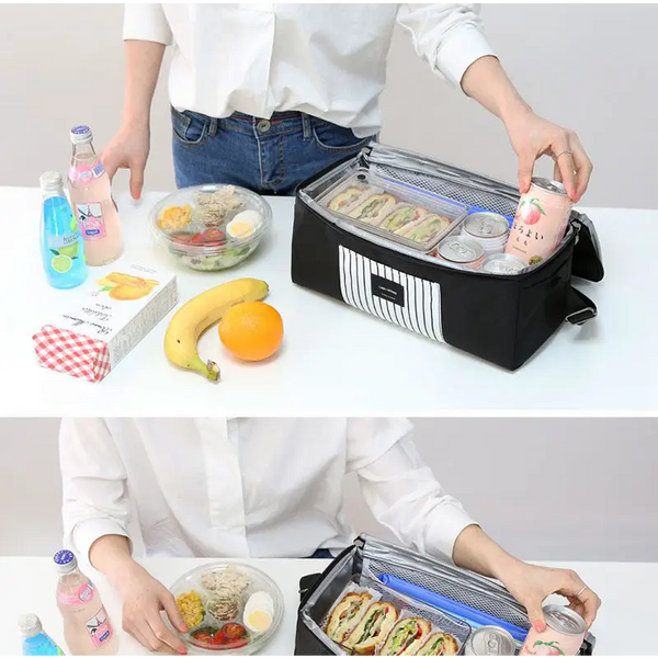 Nylon Thermal Lunch Bags Insulated Cooler Box Tote
