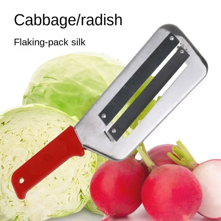 Kitchen Knife Cabbage Shredder Onion Slicer Graters Double Slice Blade Vegetable Cutter Zesters Peeler Fish Scale Cleaner Knive