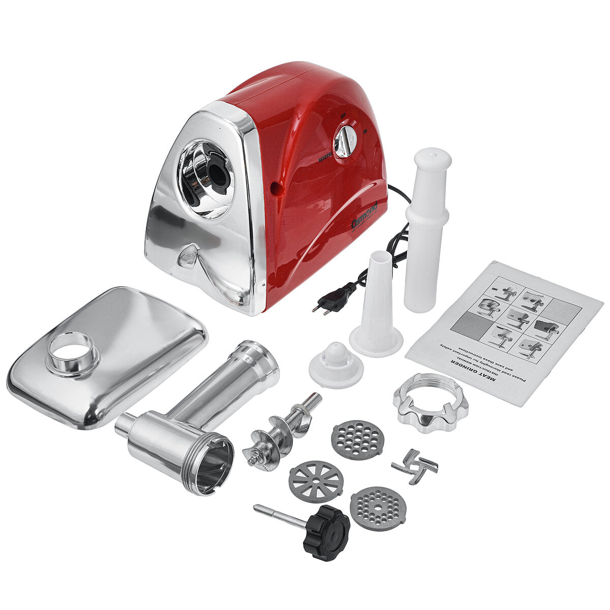 Osmond New 2800w Electric Meat Grinders Stainless Steel