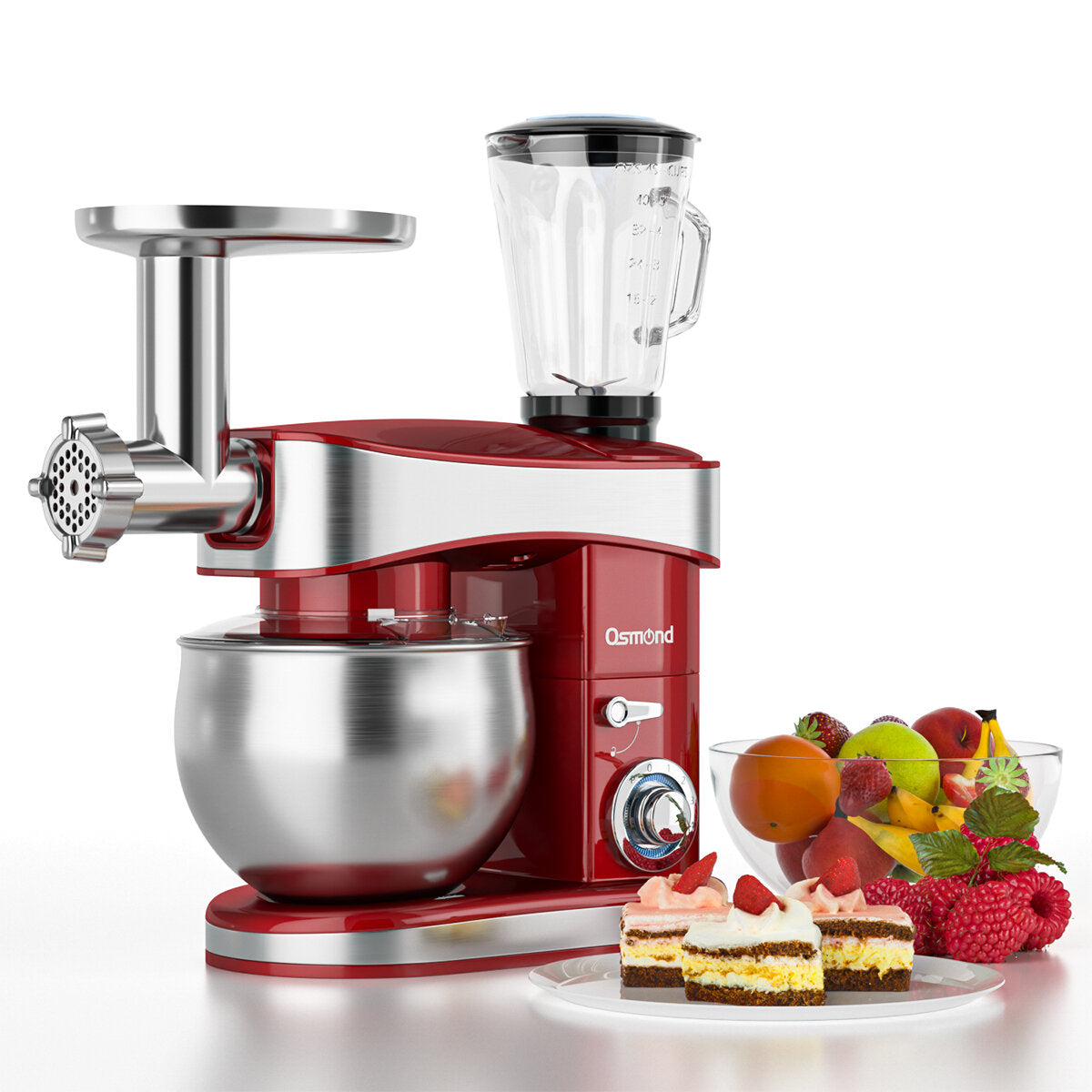 Osmond Sc-213c 1200w 6.5l 3-in-1 Kitchen Food Stand Mixer