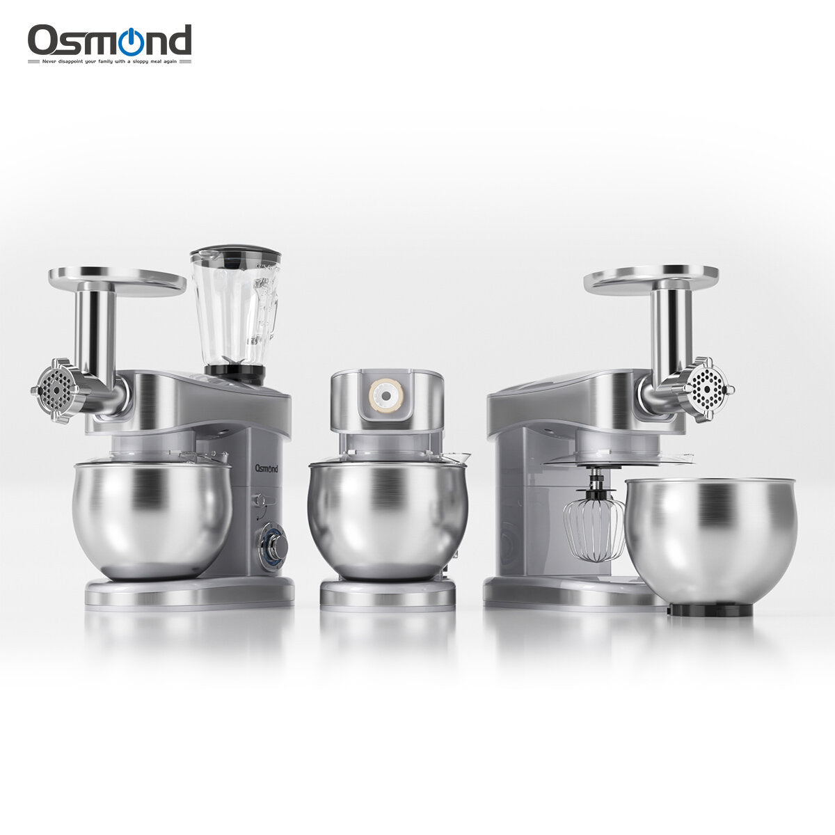 Osmond Sc-213c 1200w 6.5l 3-in-1 Kitchen Food Stand Mixer