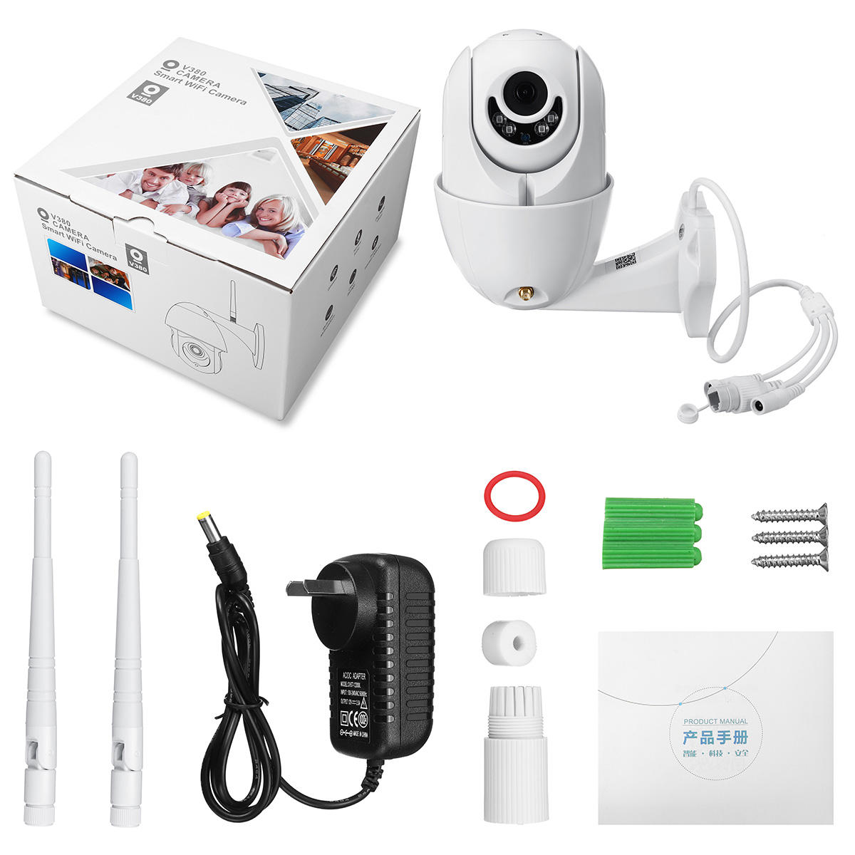 Outdoor 1080p Hd Ptz Speed Dome Ip Camera Pan Tilt Ir Wifi