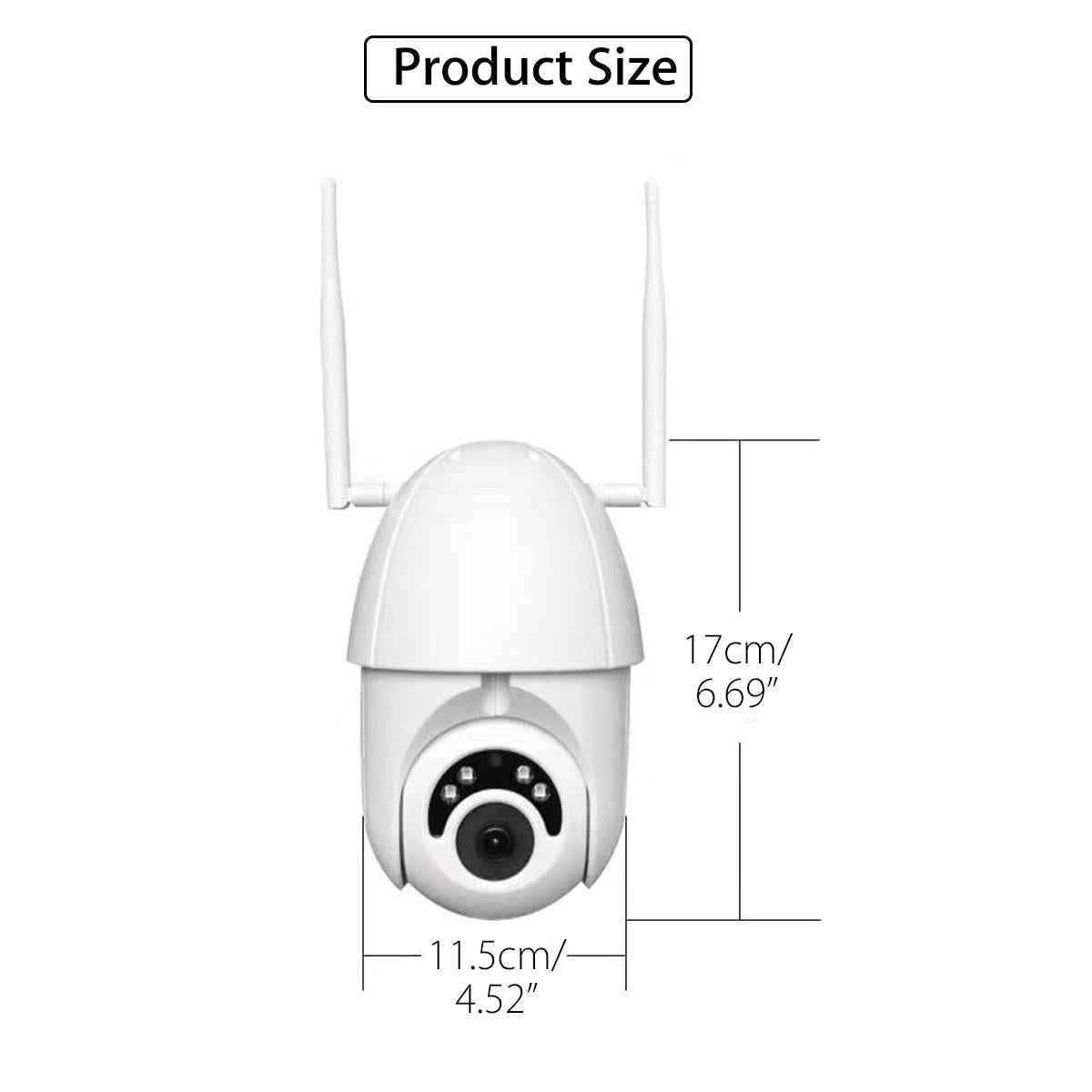 Outdoor 1080p Hd Ptz Speed Dome Ip Camera Pan Tilt Ir Wifi