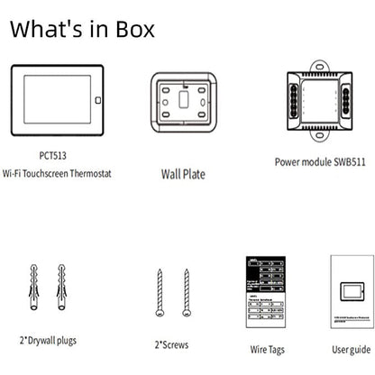 Owon Pct513-ty Tuya Smart Wifi Programmable Touchscreen