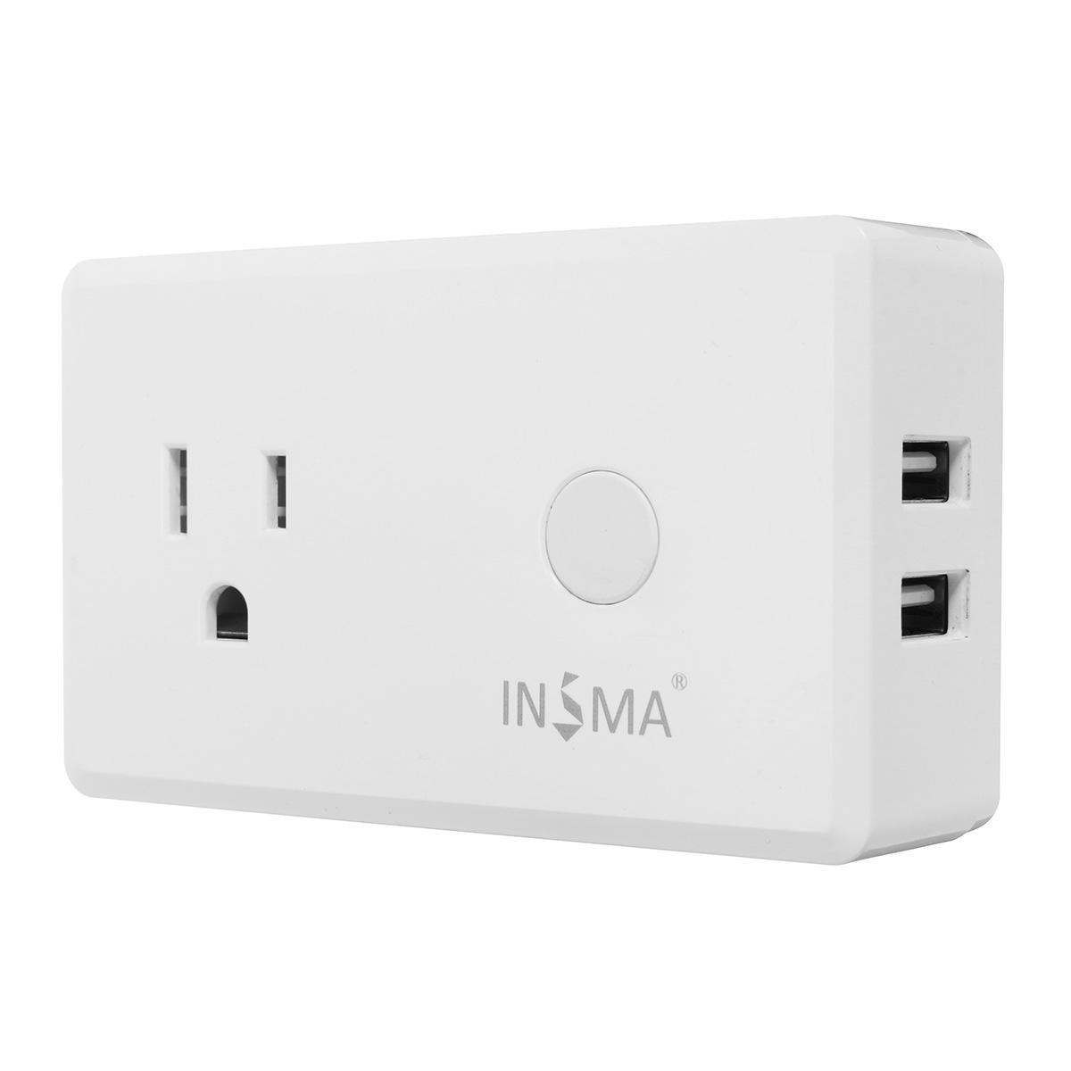 Phone Smart Wifi Socket Us Plug + Usb Charger Works For Echo