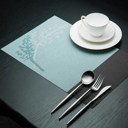 Placemat Pvc Dining Table Mat Coasters Waterproof Pad