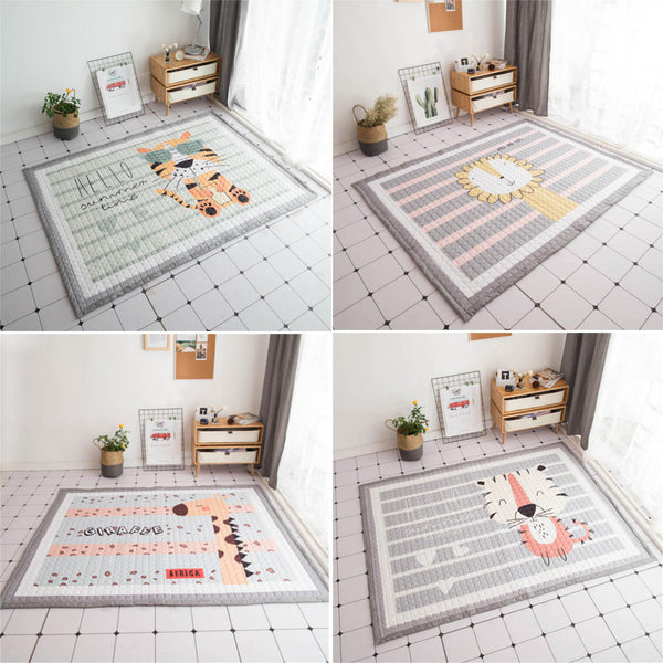 Polyester Baby Kids Animal Game Activity Mat Carpet Non-slip