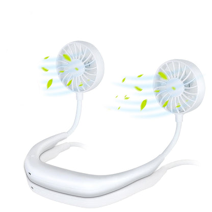 Portable Mini Fan Neckband Lazy Neck Hanging Style Cooling