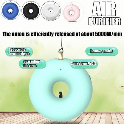 Portable Small Anion Air Purifier With Neck To Remove