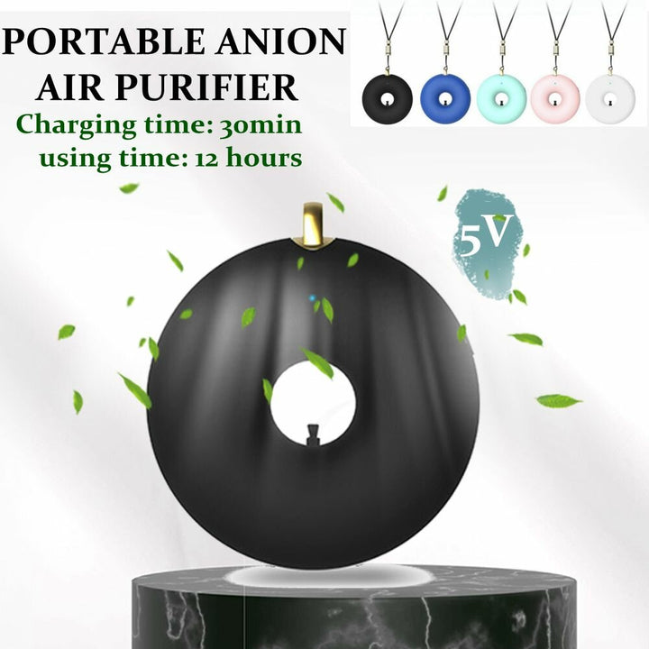 Portable Small Anion Air Purifier With Neck To Remove