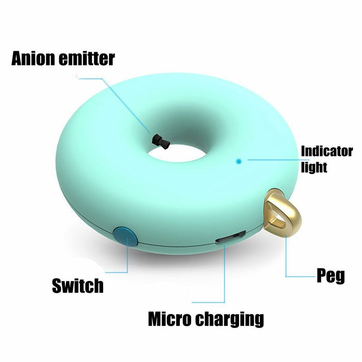 Portable Small Anion Air Purifier With Neck To Remove