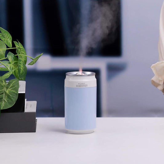 Portable Usb Humidifier Special Can Shape With Flame Lamp