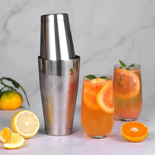 Professional Cocktail Shaker Set Steel Mixing Bartender