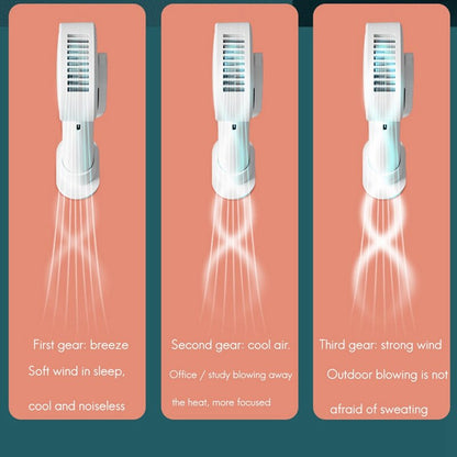 Protable Handheld Bladeless Fan Mini Hanging Neck Desktop
