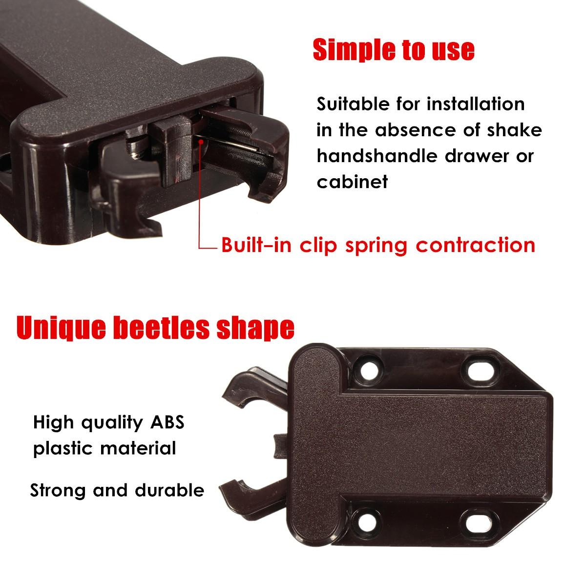 Push To Open Beetles Lock Drawer Cabinet Latch Catch Touch