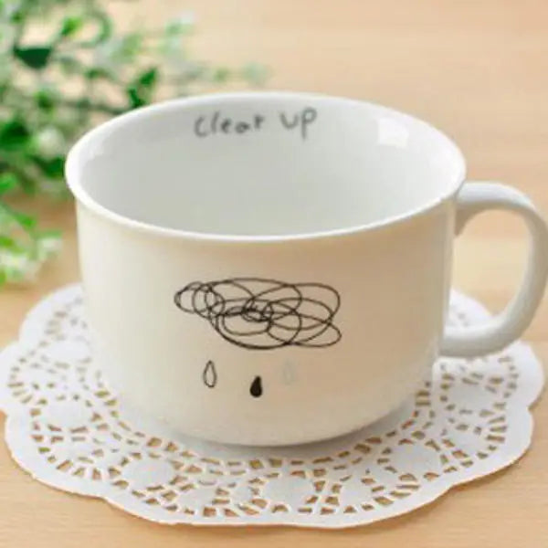 Raindrops Sheep Beard Ceramic Coffee Cup