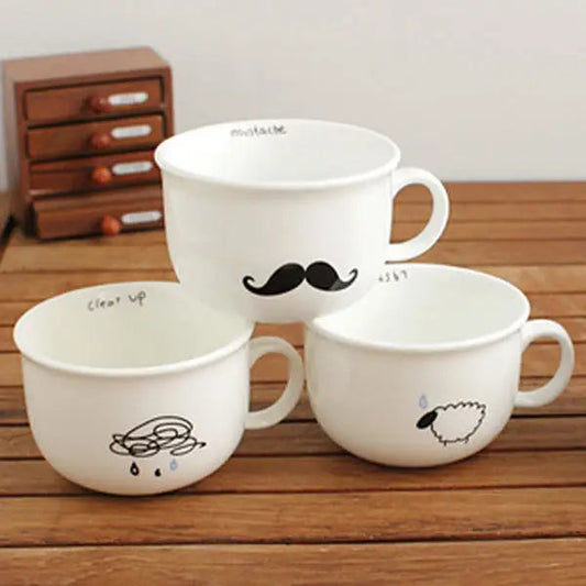 Raindrops Sheep Beard Ceramic Coffee Cup