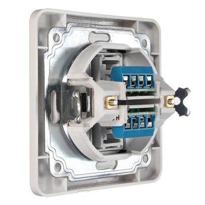 Rj11 Electric Wall Station Socket Telephone Phone Dual