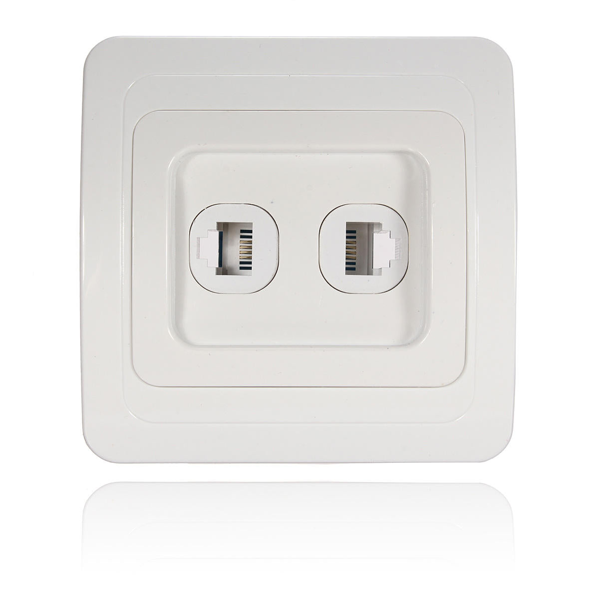 Rj11 Electric Wall Station Socket Telephone Phone Dual