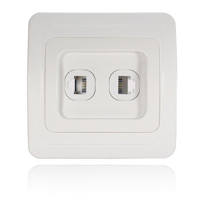 Rj11 Electric Wall Station Socket Telephone Phone Dual