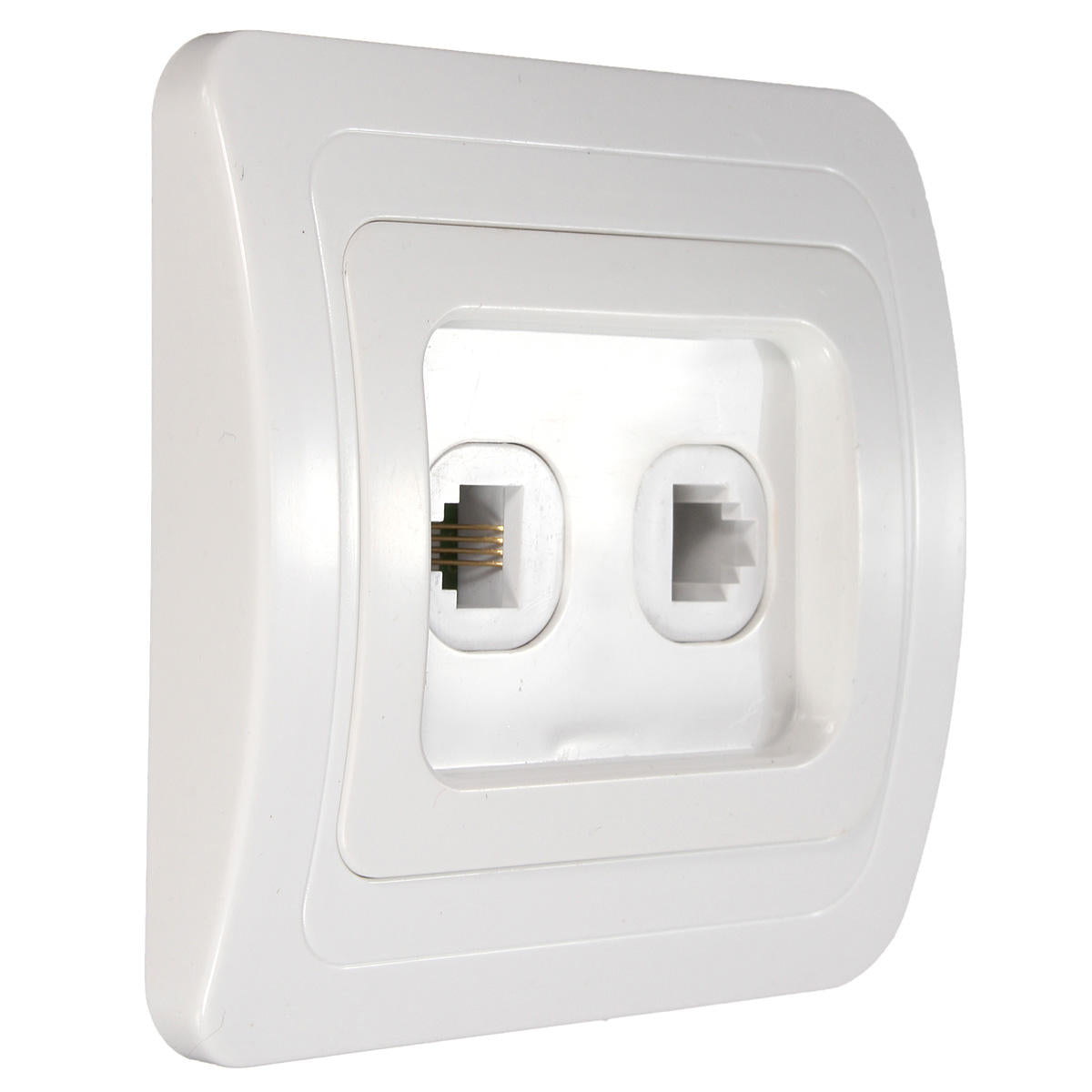 Rj11 Electric Wall Station Socket Telephone Phone Dual