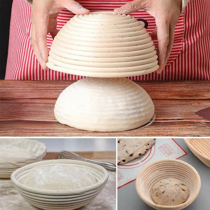 25cm Round Bread Proofing Basket Sourdough Proving Banneton Beginner Baking Tool VORDEO