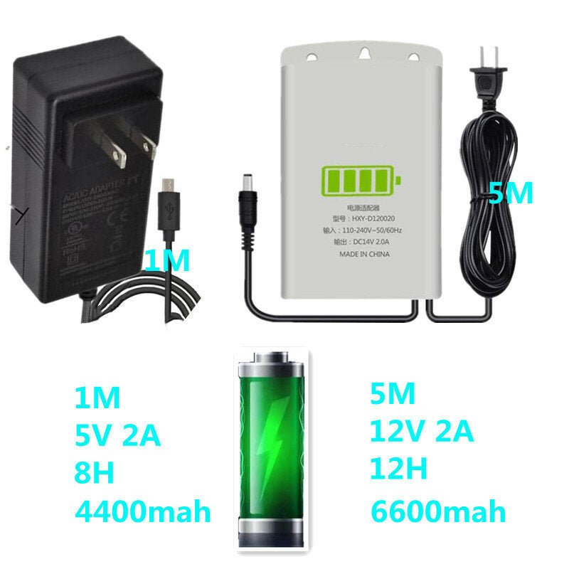 Round/flat Head Power Adapter Dc For Cctv Security Camera