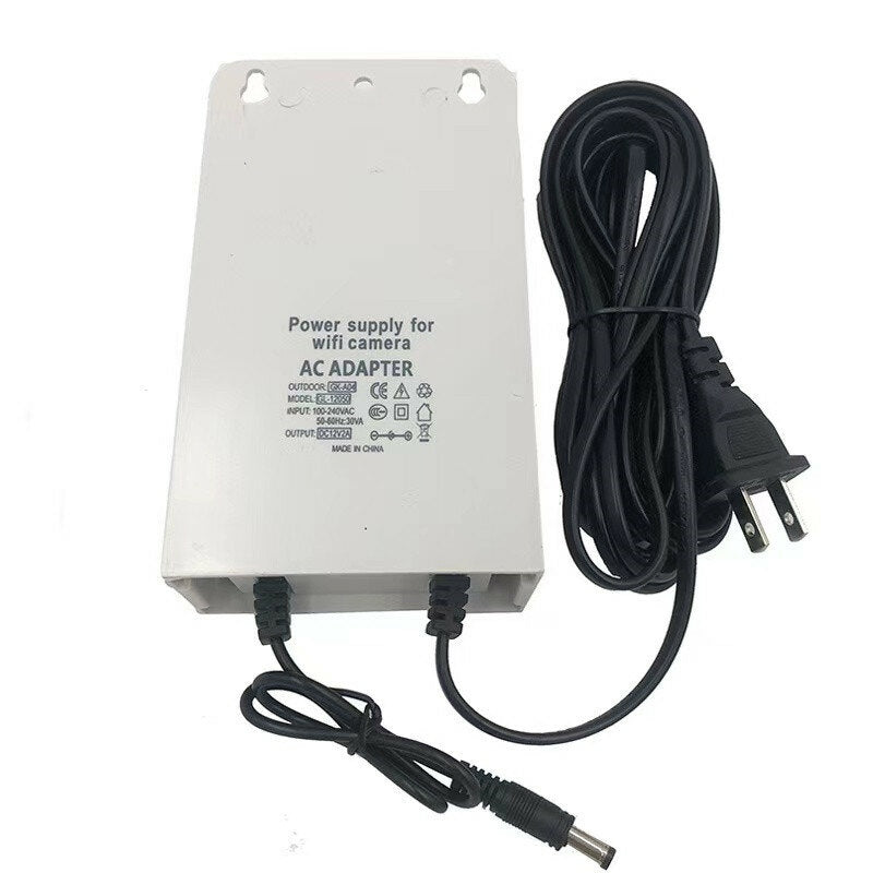 Round/flat Head Power Adapter Dc For Cctv Security Camera