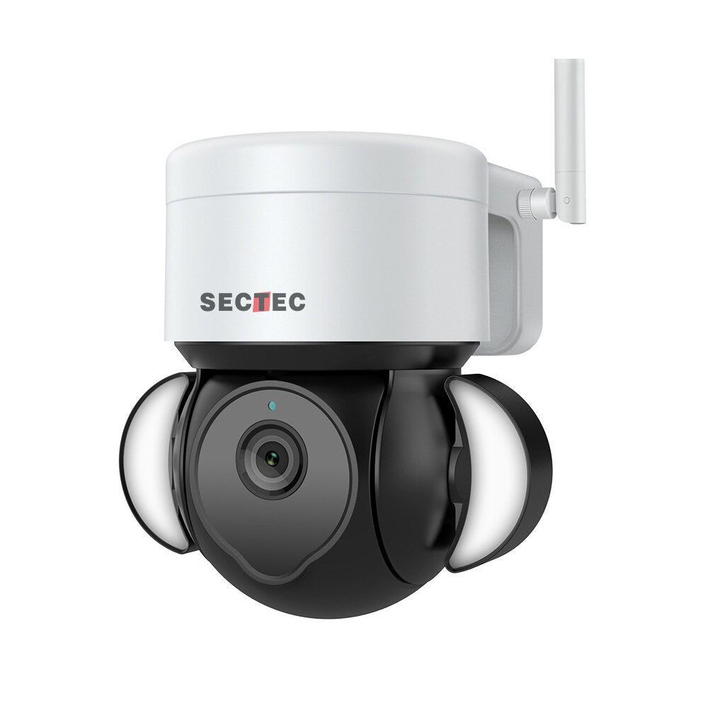 Sectec 2mp/5mp Wireless Floodlight Camera Wifi Home Security