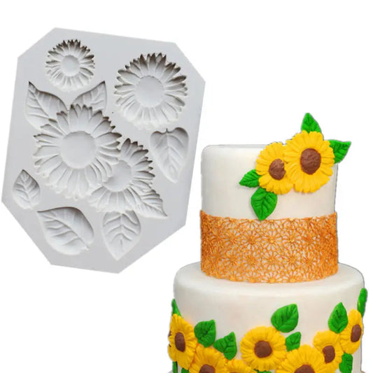 Silicone Cake Mold Diy Chocalate Cookies Ice Tray Flowers