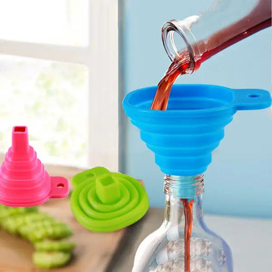 Silicone Collapsible Mini Liquid Oil Water Funnel