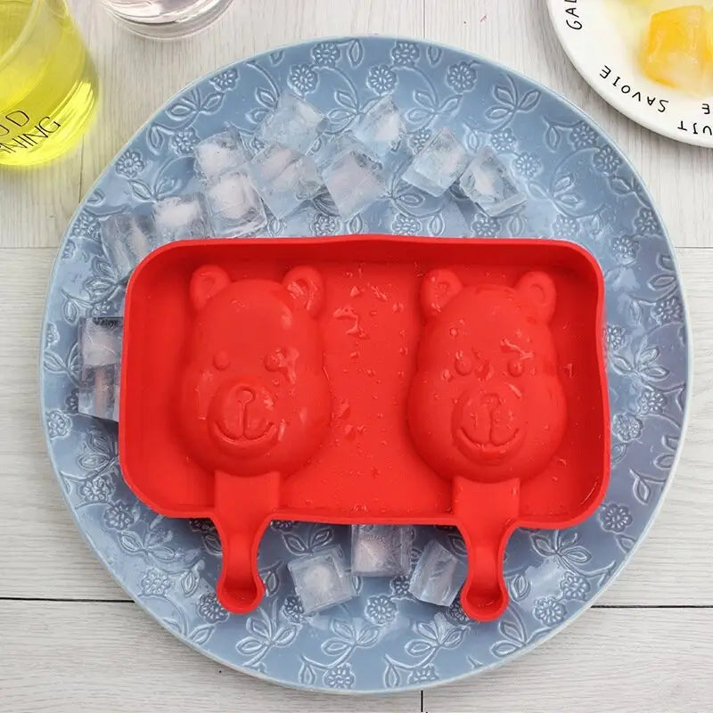Silicone Ice Cream Mold Lolly Rod Red Food Grade