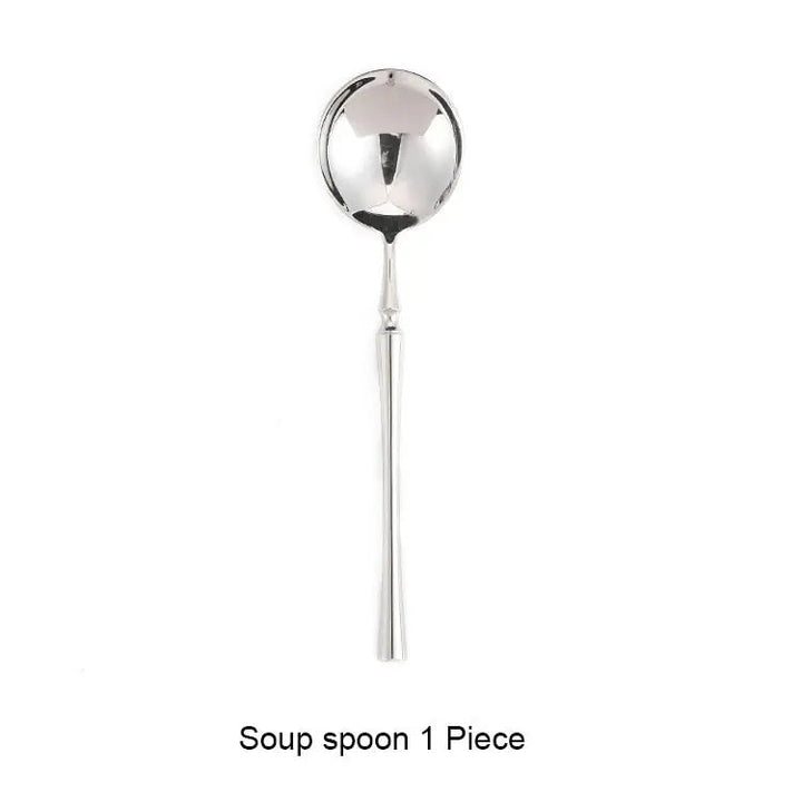 Silver Cutlery Dinnerware Set: Knife Spoon Fork