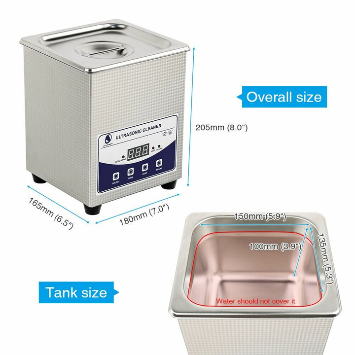 Skymen Jp-010s Digital 2l Ultrasonic Cleaner With Heating