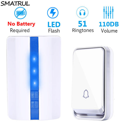 Smatrul K33 Self-powered Waterproof Wireless Doorbell No